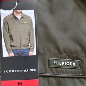 Tommy Hilfiger bomber jacket size medium color green